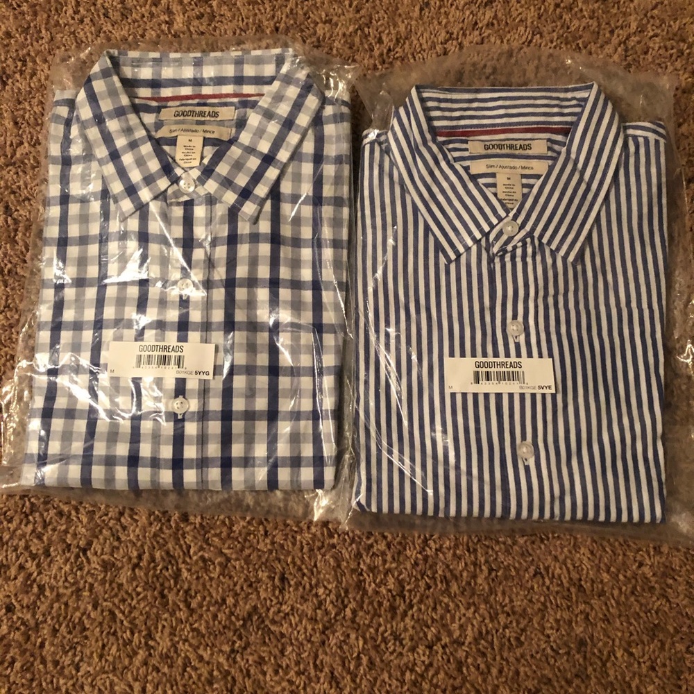 men’s standard fit long sleeve dress shirt